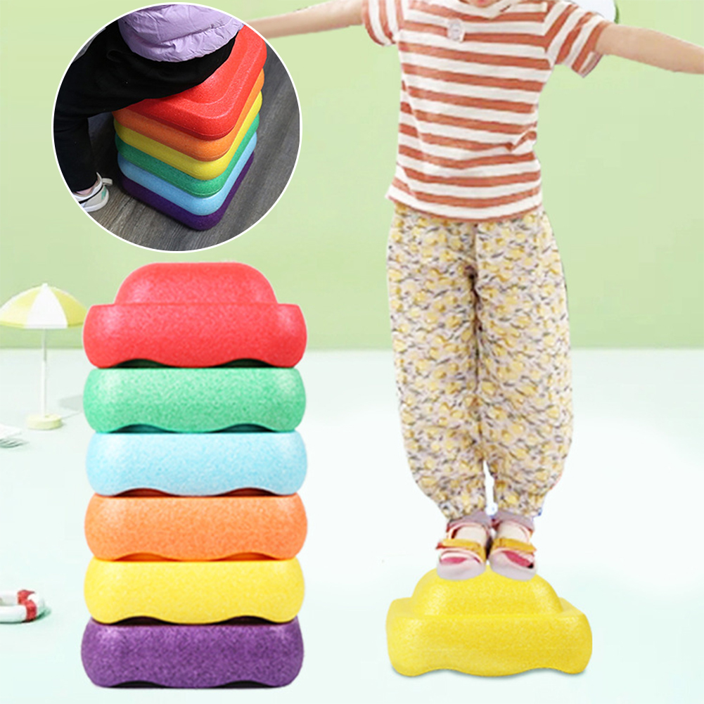 Baby Food Eat - Pierres d'équilibre multicolores 6 couleurs pour