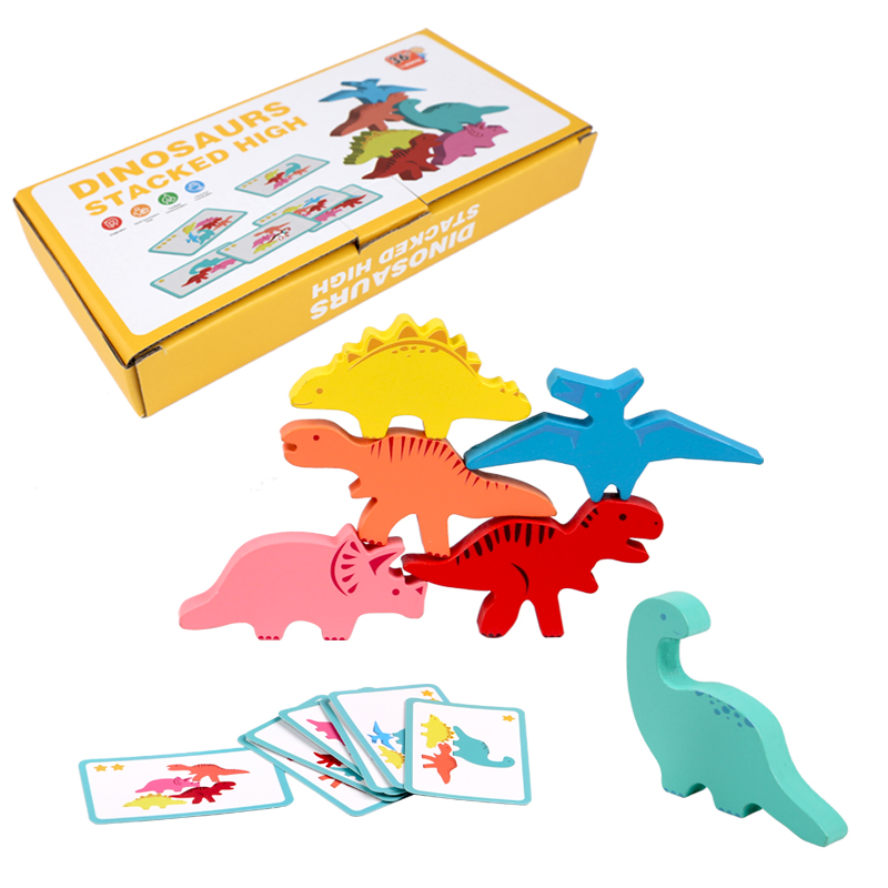 Baby Food Eat - Blocs d'équilibre en bois, jouets pour