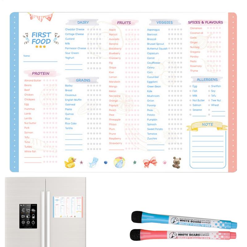 Baby Food Tracker - Liste de contrôle des premiers aliments