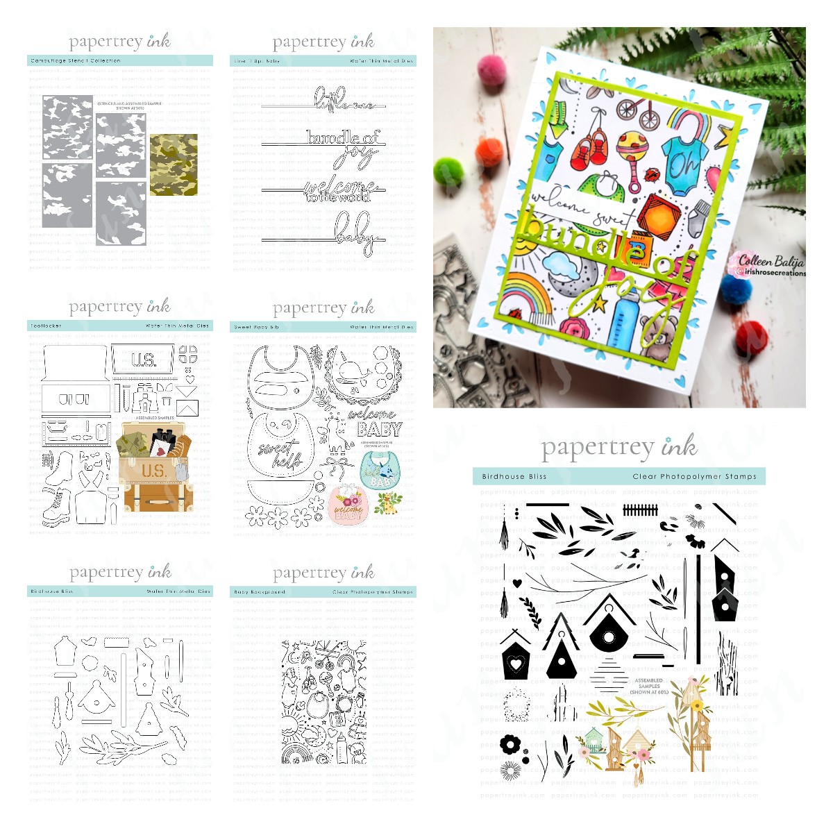 Baby Food Set - Ensembles de pochoirs CamSolomon pour scrapbooking,