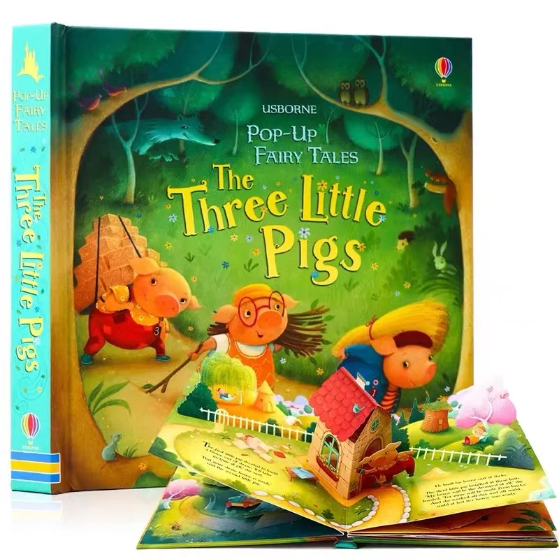Baby Food Book - Usborne Pop-Up trois petits cochons anglais