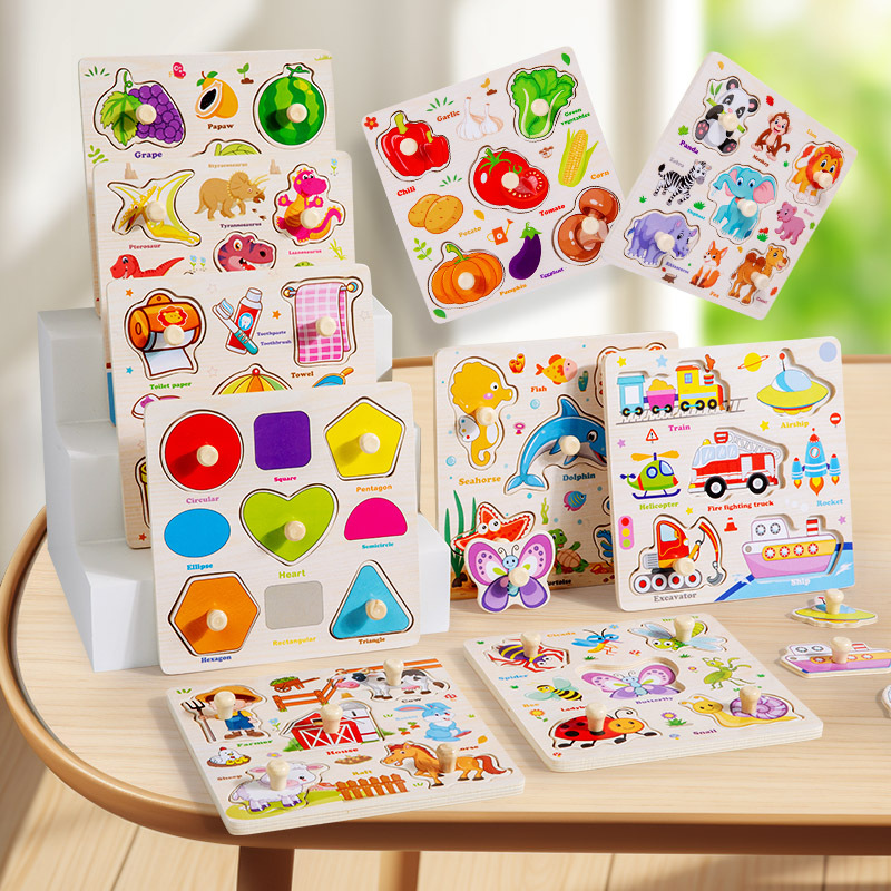 Puzzle en bois Montessori pour - Baby Food Eat avis et prix