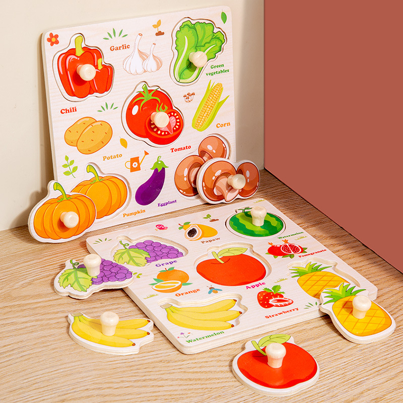 Puzzle en bois Montessori pour - Baby Food Eat avis et prix