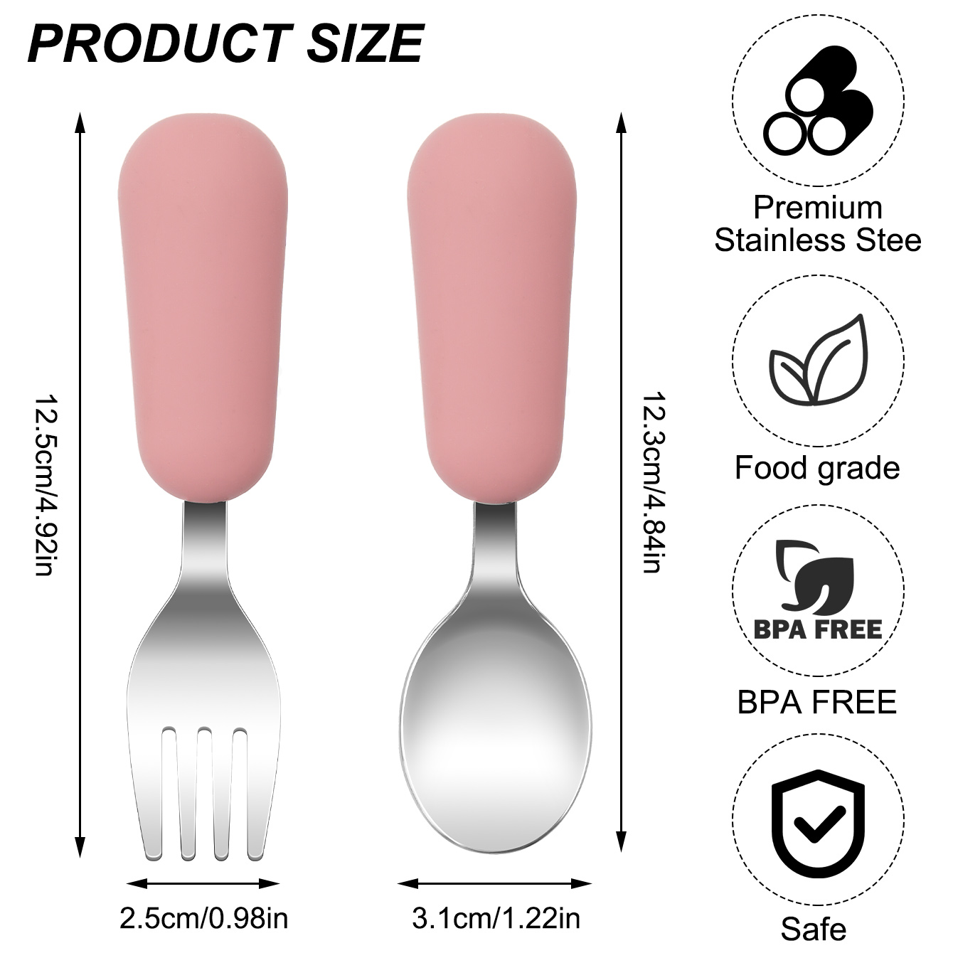 Couleur enfants 2 pièces fourc - Baby Food Utensils avis et prix
