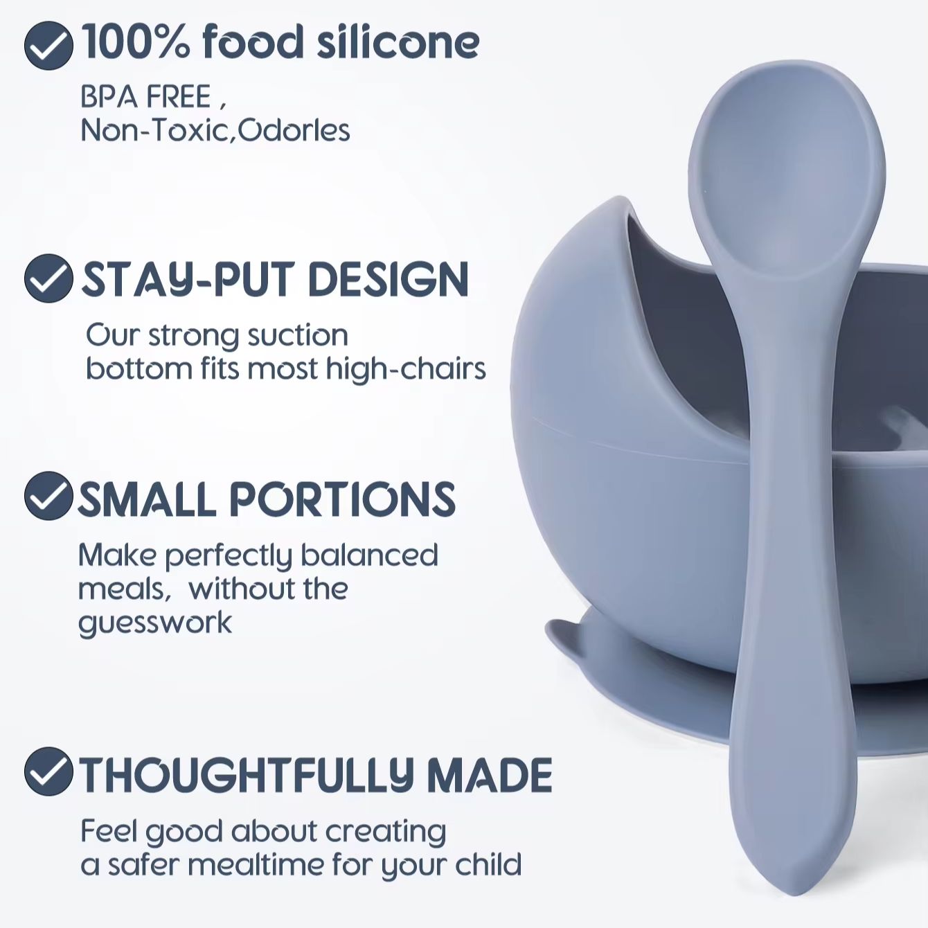 Bol à ventouse en Silicone, va - Baby Food Quantity avis et prix