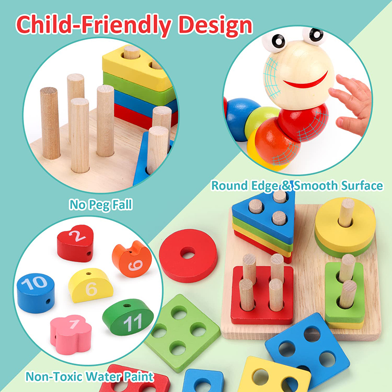 Jouets en bois Montessori pour - Baby Food Eat avis et prix