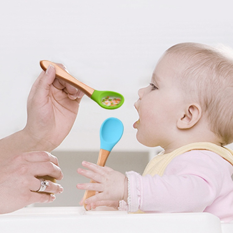 Cuillère fourchette en Silicon - Baby Food Utensils avis et prix