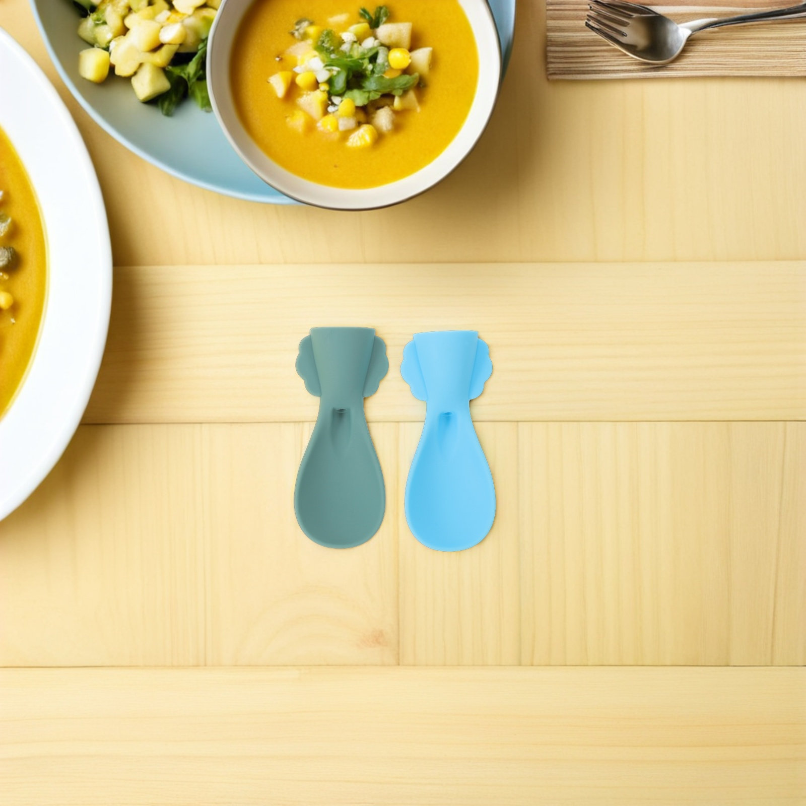 4 pièces de cuillères en silic - Baby Food Utensils avis et prix