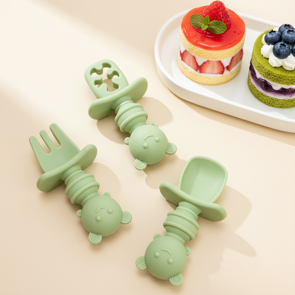 Ensemble de 3 cuillères et fou - Baby Food Utensils avis et prix